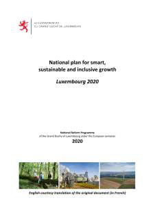 National Reform Programme of the Grand Duchy of Luxembourg 2020