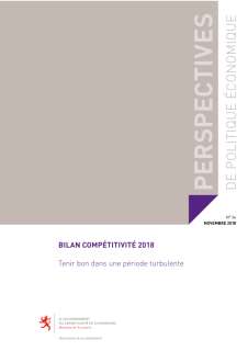 Bilan Compétitivité 2018: Tenir bon dans une période turbulente